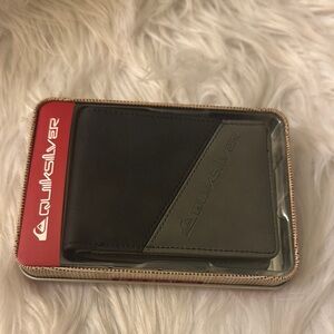 Quiksilver Black and Gray Men's Bifold Walket
